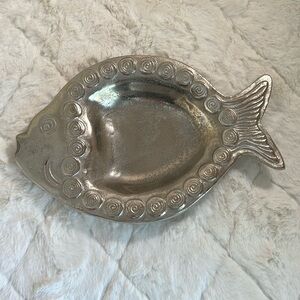 Cynthia Rowley Aluminum Fish Platter/Bowl/Tray Nautical Beach